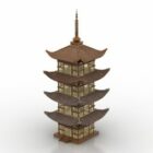 Bâtiment de la pagode antique