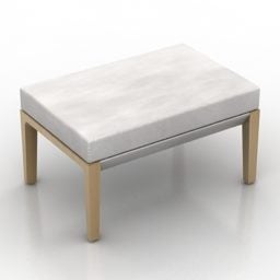 White Color Seat Andoo 3d model
