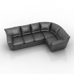3д модель современного дивана-дивана