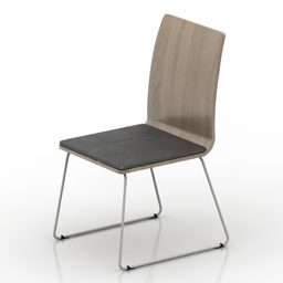 의자 곡선 합판 3d 모델