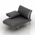 Lounge Sofa Diesis Black Leather