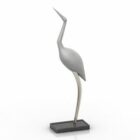 置物鳥の彫刻の装飾