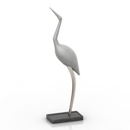 مجسمه پرندگان مجسمه دکور مدل سه بعدی