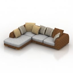 Sofa Pushe Caruba Interior 3d model