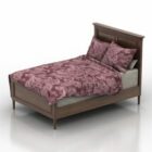 Wooden Mdf Bed Double Style