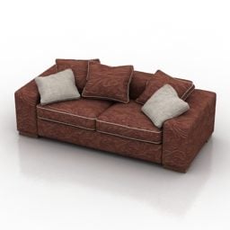 Sofa Blanche Nino Interior Furniture 3d model