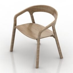 3д модель деревянного кресла Herman Miller