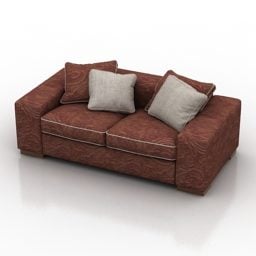 Leather Sofa Blanche 3d model