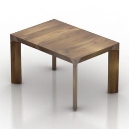 Table Basse En Bois modèle 3D