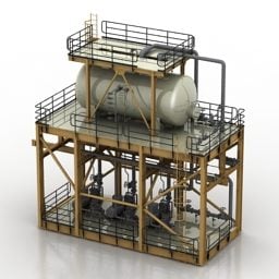 Compressor Hvac-apparatuur 3D-model
