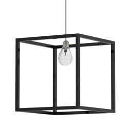Lamp Square Frame With Bulb 3d model