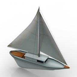 דגם תלת מימד של ספינות סירות ספינות