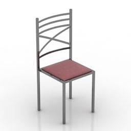 Round Seat With Cloth Covered 3d model