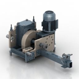 3D-model van industriële machines