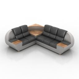 Hörnsoffa Dodge Chairs 3d-modell