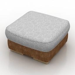 Quadratischer Sitz Pushe V1 3D-Modell