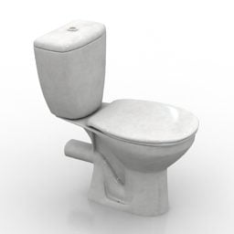 Toiletten-WC-Einheit 3D-Modell