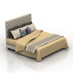 Nội thất giường ngủ mẫu 3d