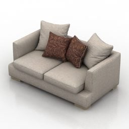 Sofa Blanche Ipsoni Furniture 3d model