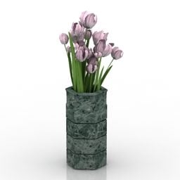 Vase Flower Decor 3d model