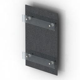 Håndklædestang Opvarmet Panel V1 3d model