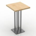 Tisch Formdecor Quadratische Holzplatte