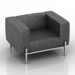 3д модель современного одноместного кресла Dls Tandem