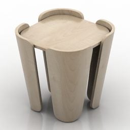 Seat Tulipa Innenmöbel 3D-Modell