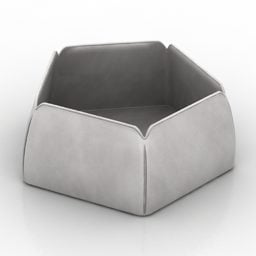 Modello 3d a forma di pentagono della scatola