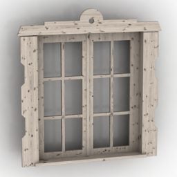 Antique Window Country Doors 3D-malli