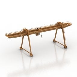 Crane Industrial Construction Equipment 3d-modell