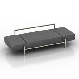 Model 3d Sofa Dls Tandem Moden