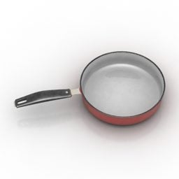 Fry Pan Kitchen Ware דגם תלת מימד
