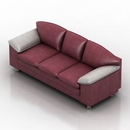 Sofa Pushe Duxe Interiør 3d modell