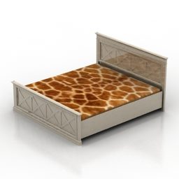 Ліжко Спальня Прованс Інтер'єр 3d модель