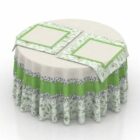Green Tablecloth Textile