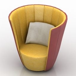 صندلی راحتی پشت بلند جوری پگاسوس داخلی مدل سه بعدی