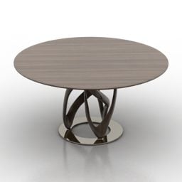 שולחן עגול רהיטי פורדה דגם תלת מימד
