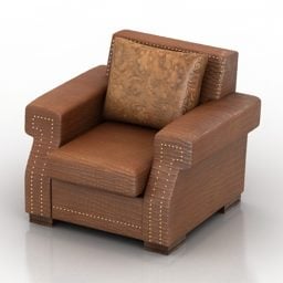 Leather Armchair Dls Atlant Interior 3d model
