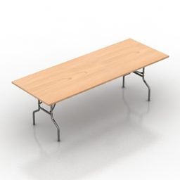 Tisch-Gartenbank-Interieur 3D-Modell
