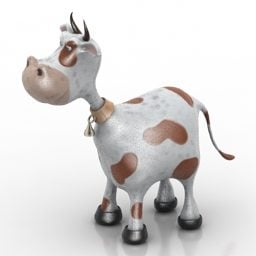 Modello 3d della mucca giocattolo
