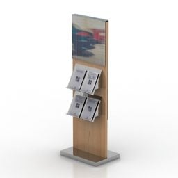 Magazine Showcase Stand 3d model