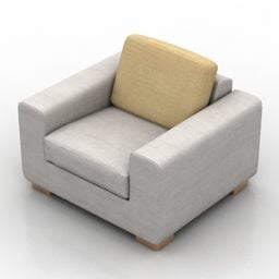Fabric Armchair Prado 3d model