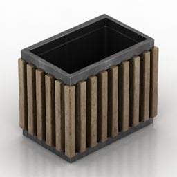 نموذج Urn Bench Trashbin ثلاثي الأبعاد