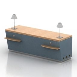 Stand Peugeot Furniture 3d model