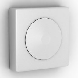 Modelo 3d de botão redondo de interruptor interno