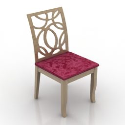 3д модель стула, обеденной мебели