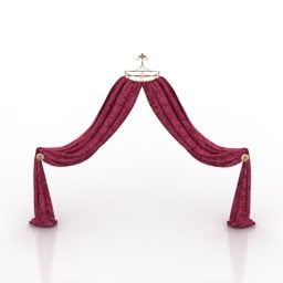 Theater Hall Curtain 3d model