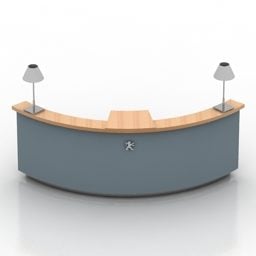 Autosalon Reception Table 3d model