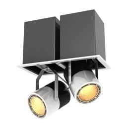 Luster Dual Spotlight Lamp 3d model